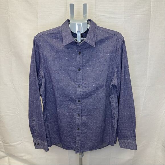 Michael Kors Men’s Long Sleeve Button-Up Shirt - Size Large - Picture 2 of 10